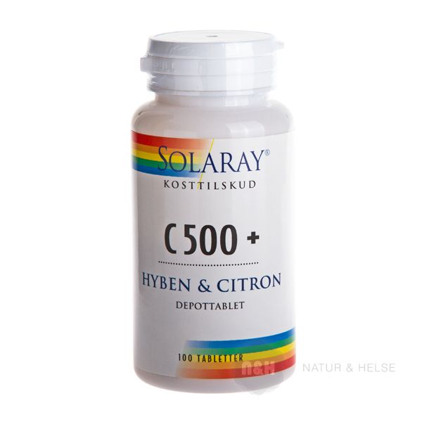 C 500 + Hyben & Citron Solaray 100 stk.